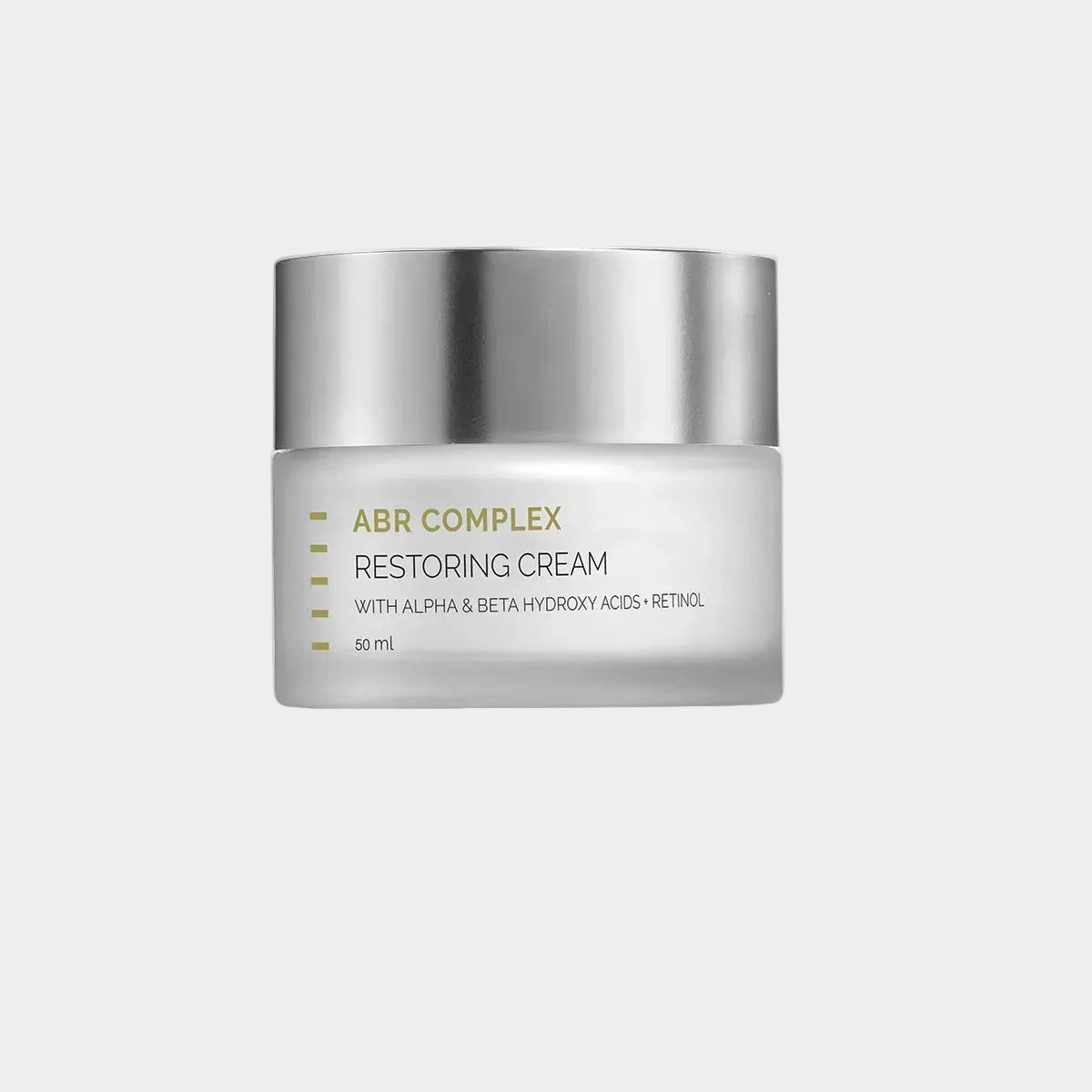 ABR Restoring Cream by&nbsp;Holy Land is a renewing treatment cream designed to smooth skin texture, improve tone, and support skin recovery. Formulated with Alpha and Beta Hydroxy Acids and retinol, it promotes controlled exfoliation and accelerates skin renewal.