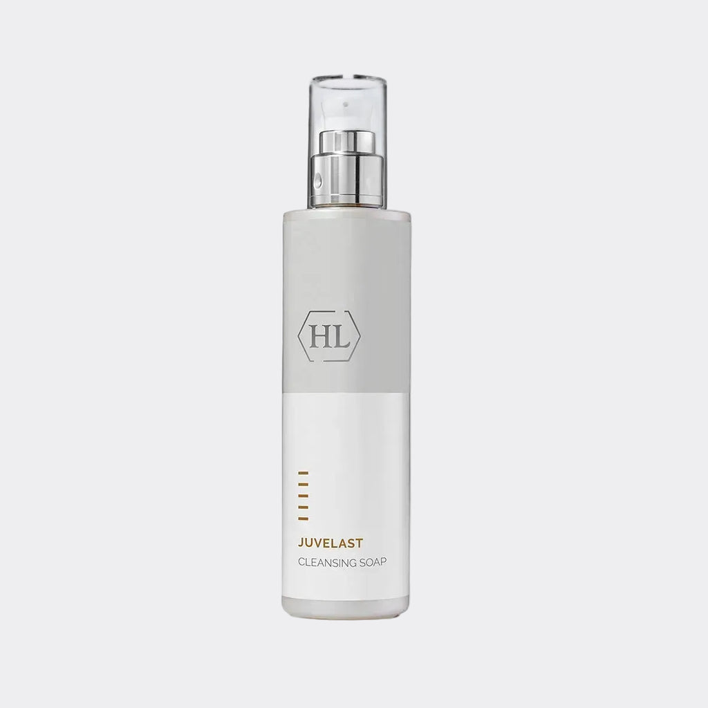 Juvelast Cleansing Soap by is a refreshing gel cleanser designed to thoroughly cleanse the skin while maintaining its natural moisture balance. 