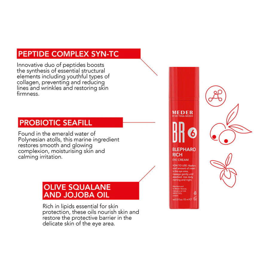 Blepharo Rolleer Meder Blepharo-Rich Eye Crème | hydrates & softens wrinkles | Oasis ...