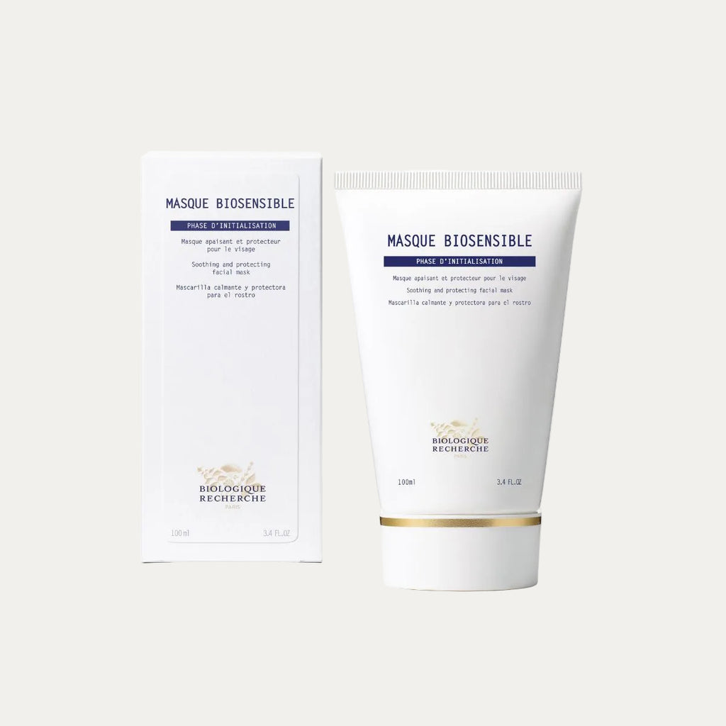 Biologique Recherche Masque Biosensible 100ml soothing face mask that helps calm sensitive skin, reduce redness, strengthen the skin barrier, and restore comfort