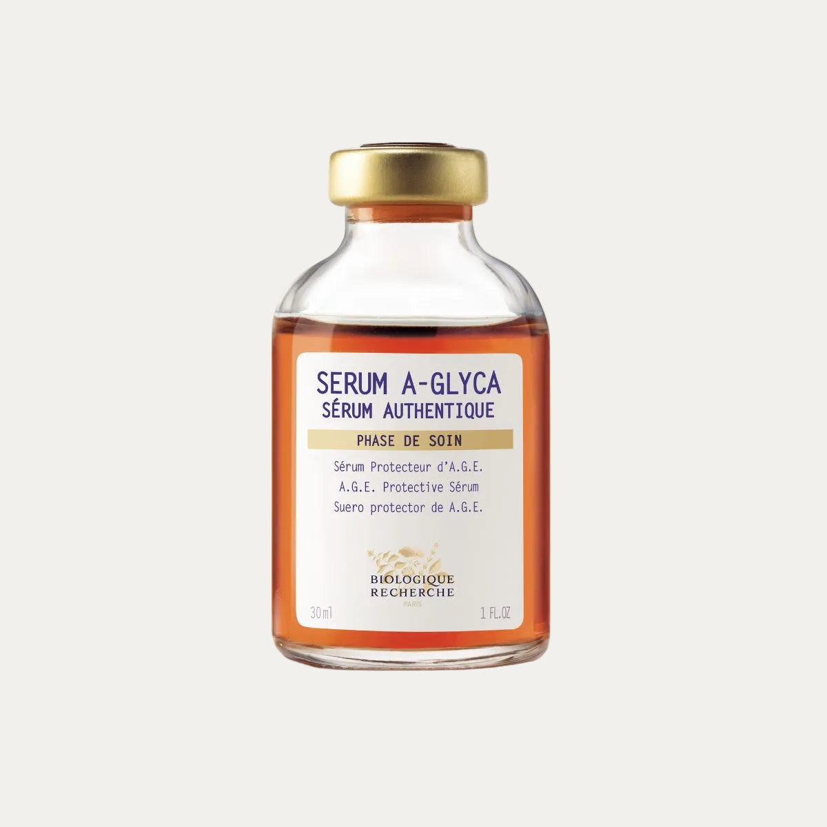 Biologique Recherche A-Glyca Serum 30ml anti-glycation serum that helps improve skin firmness, protect collagen and elastin, and reduce visible signs of aging