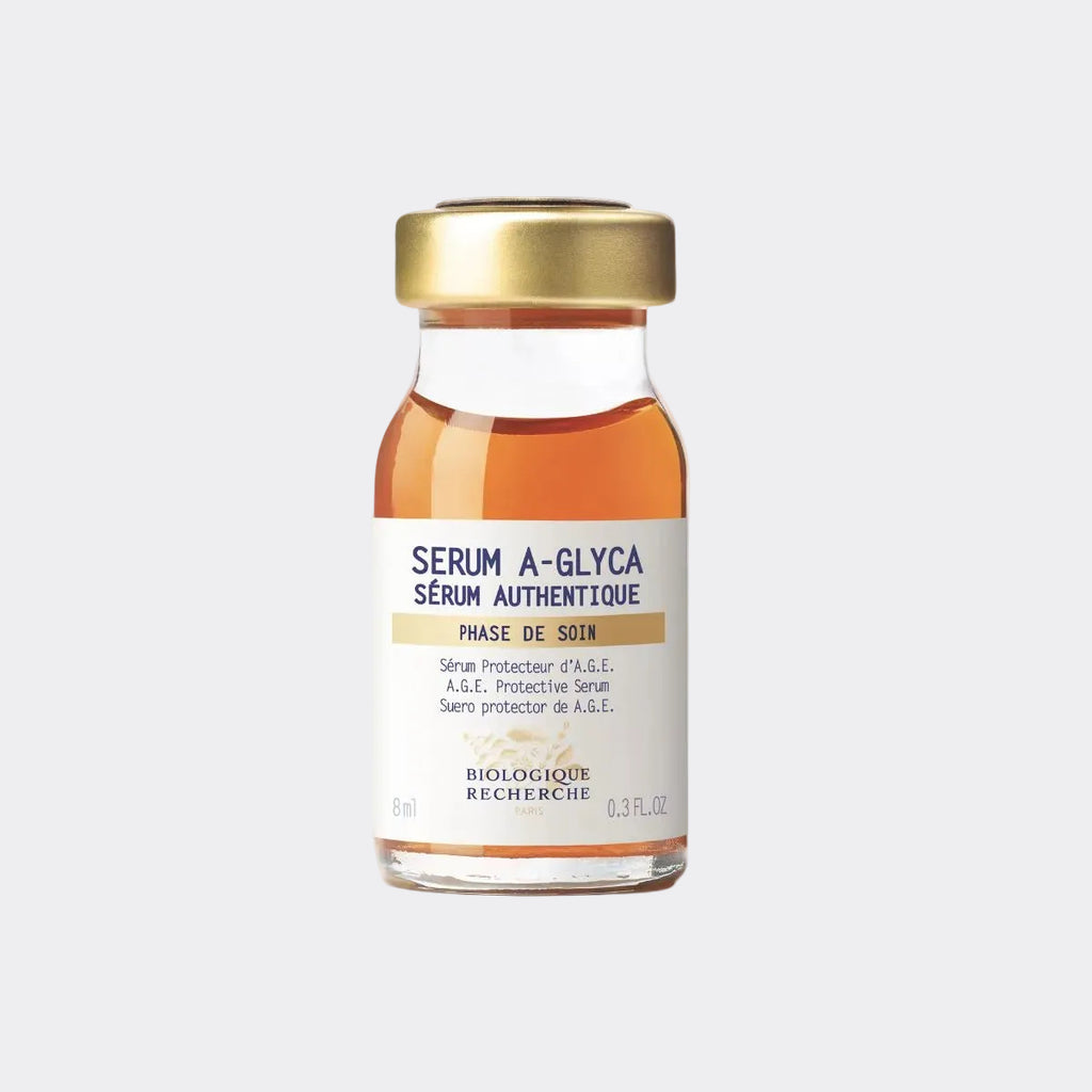 Biologique Recherche A-Glyca Serum 8ml anti-glycation serum that helps improve skin firmness, protect collagen and elastin, and reduce visible signs of aging