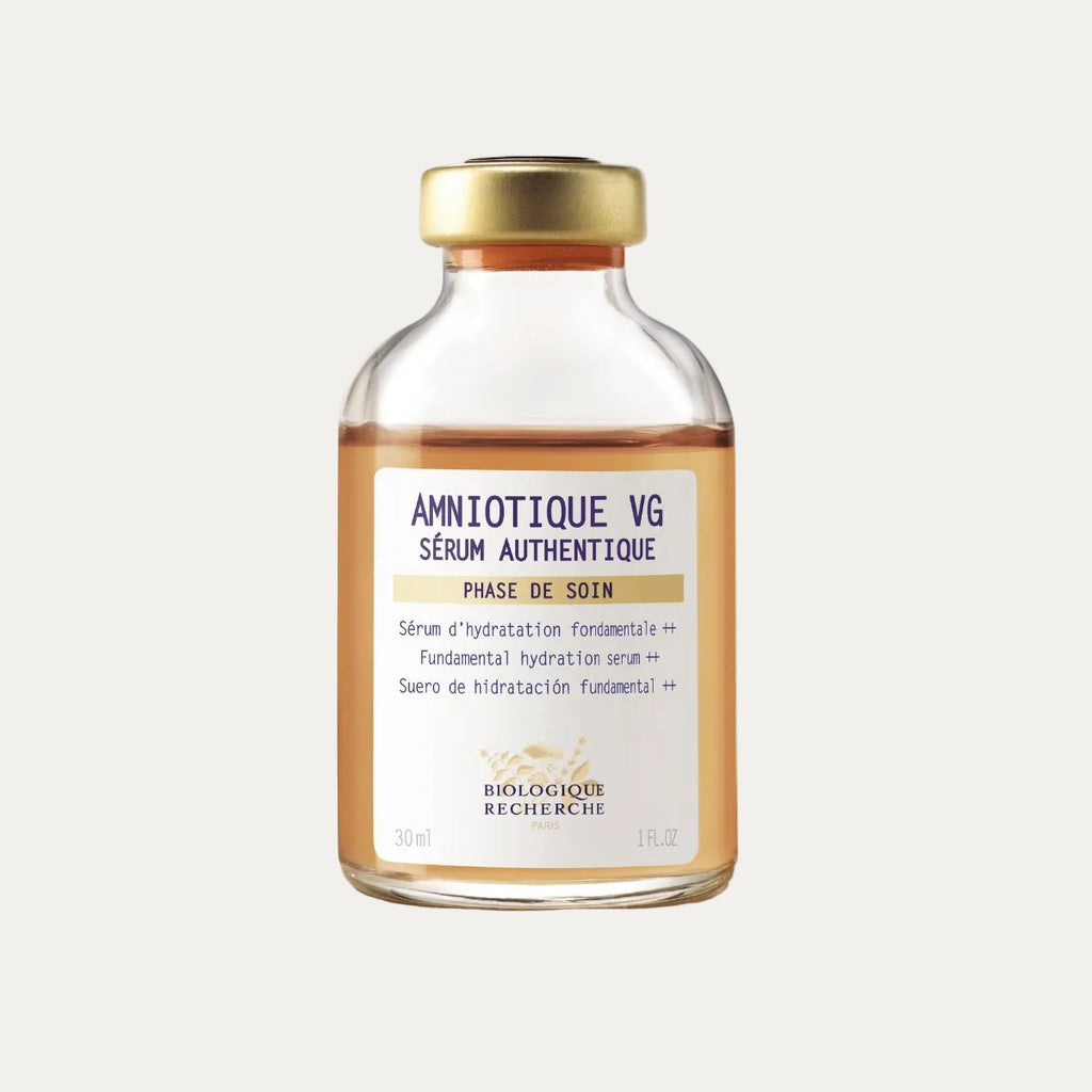 Biologique Recherche Amniotique VG Serum 30ml moisturizing serum designed to restore hydration, reduce dryness, and improve skin softness and comfort