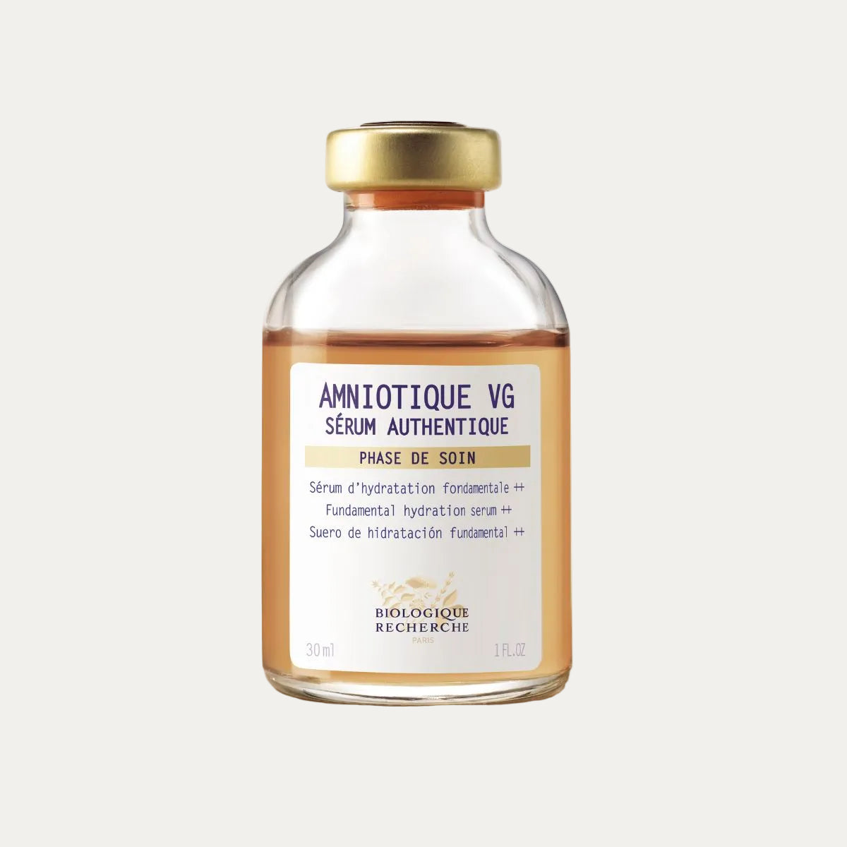 Biologique Recherche Amniotique VG Serum 30ml moisturizing serum designed to restore hydration, reduce dryness, and improve skin softness and comfort