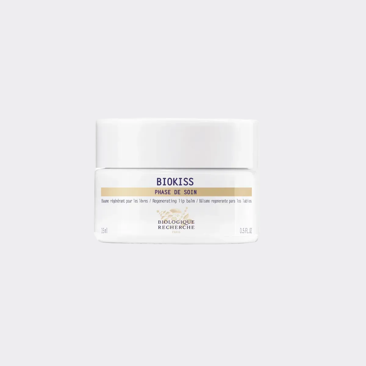 Biokiss Lip Balm by Biologique Recherche nourishing lip balm that helps repair, protect, soften, and hydrate dry lips.