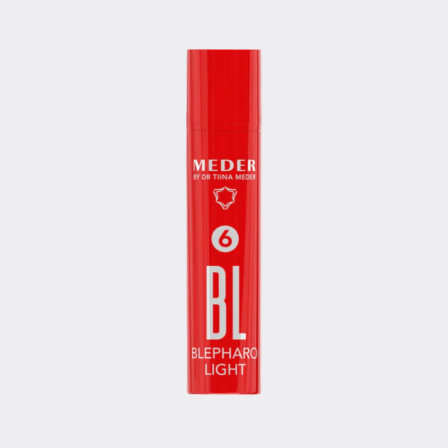 Blepharo-Light Eye Cream by Meder is a lightweight, refreshing formula designed to hydrate the delicate eye area, reduce puffiness, and improve the appearance of dark circles.