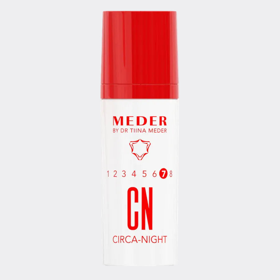 Circa-Night Cream by Meder is an award-winning night moisturizer designed to restore skin overnight and visibly reduce signs of fatigue. Known for its innovation and performance, it helps you wake up looking refreshed - even after poor sleep.