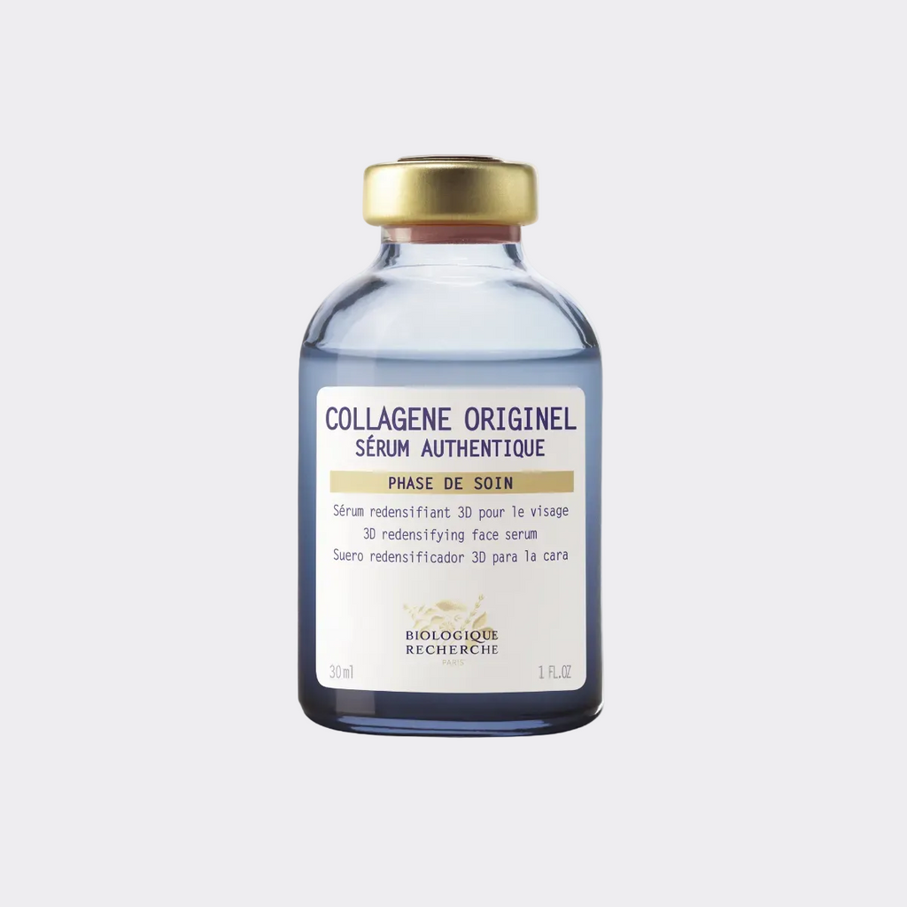 Collagène Originel by Biologique Recherche firming serum that improves skin elasticity, supports hydration, and helps strengthen skin structure.