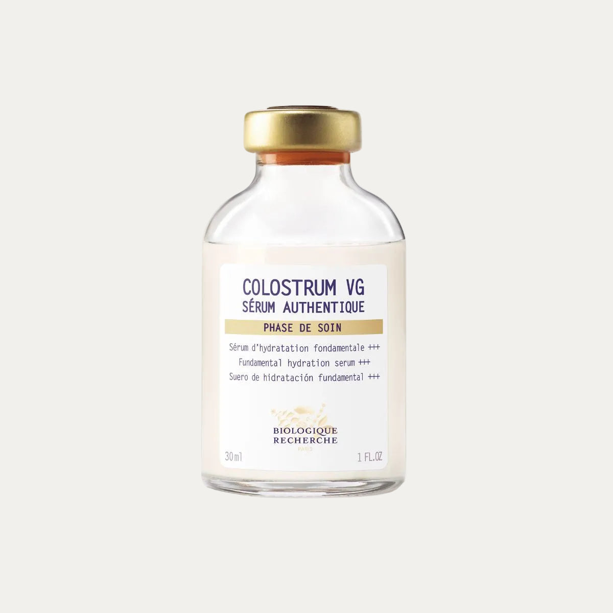 Biologique Recherche Colostrum VG Serum 30ml intensely hydrating serum that helps restore moisture, strengthen the skin barrier, and relieve dehydration-related tightness