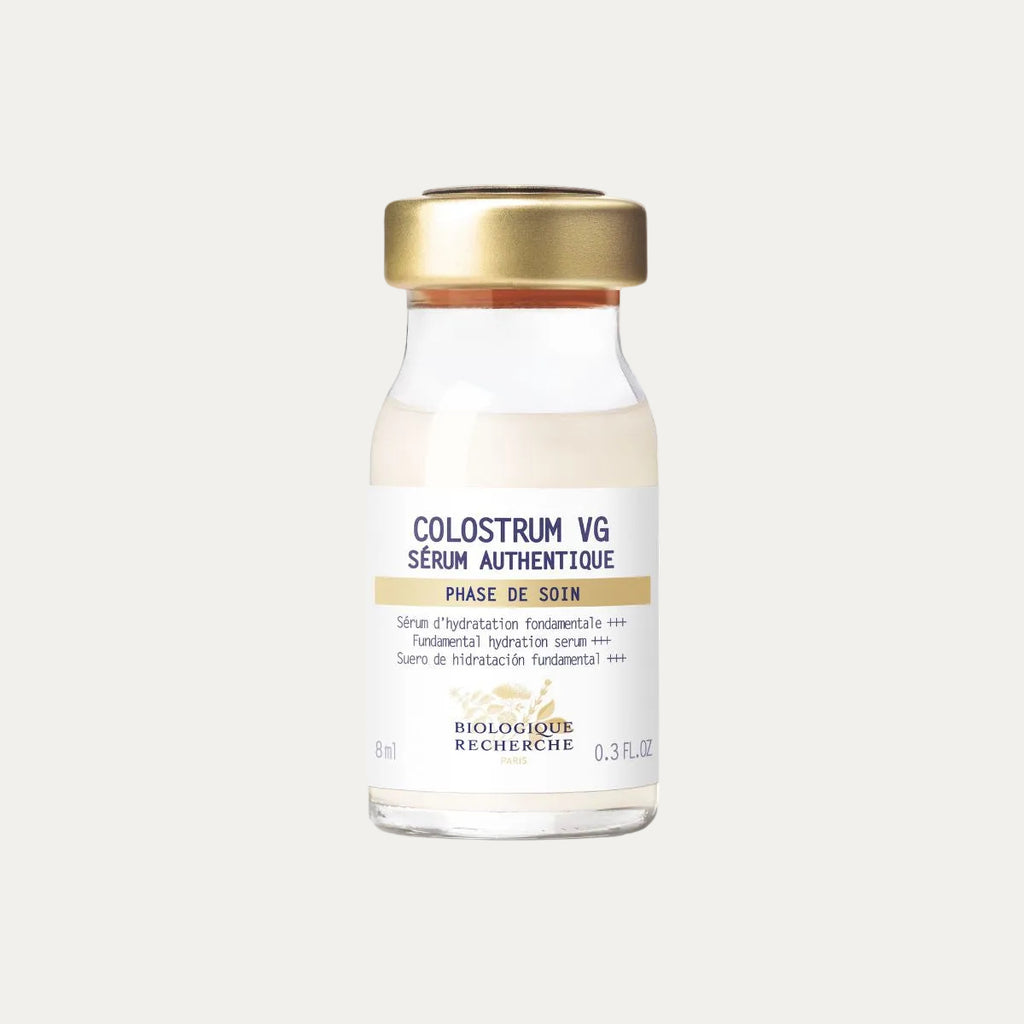 Biologique Recherche Colostrum VG Serum 8ml intensely hydrating serum that helps restore moisture, strengthen the skin barrier, and relieve dehydration-related tightness