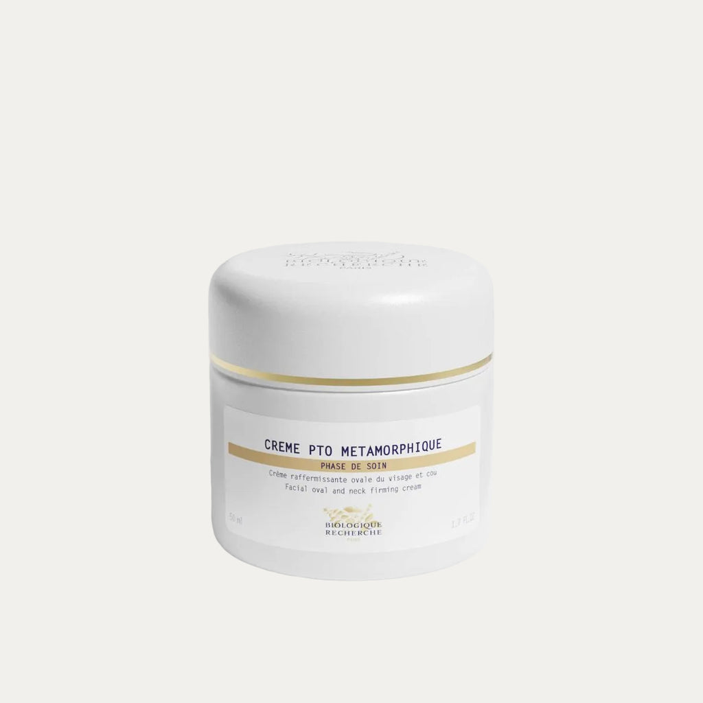 Crème PTO Métamorphique by Biologique Recherche firming and regenerating face cream that improves skin density, elasticity, hydration, and overall skin tone