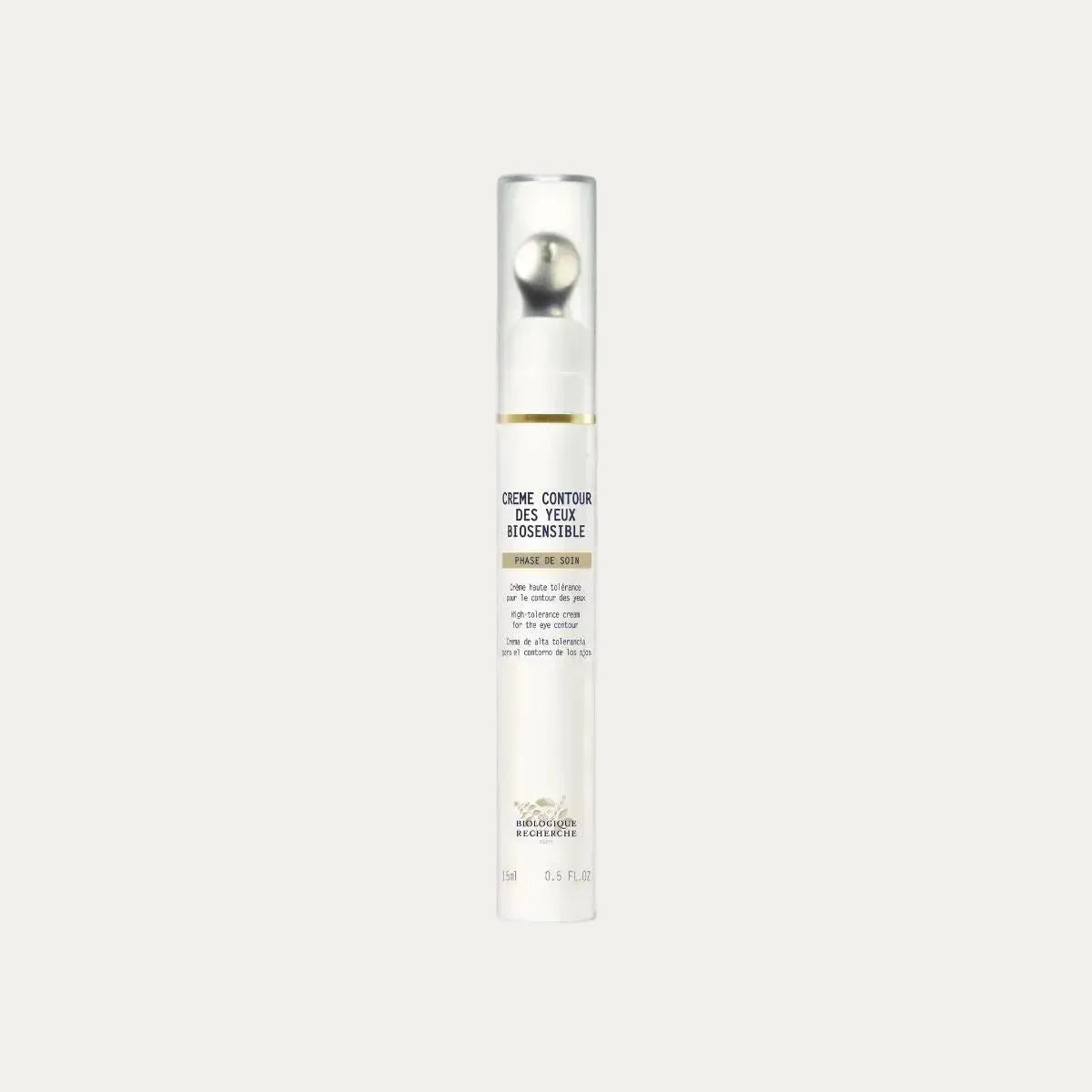 Biologique Recherche Crème Contour des Yeux Biosensible 15ml gentle eye contour cream that helps soothe sensitive skin, reduce dryness, and improve comfort around the eyes.