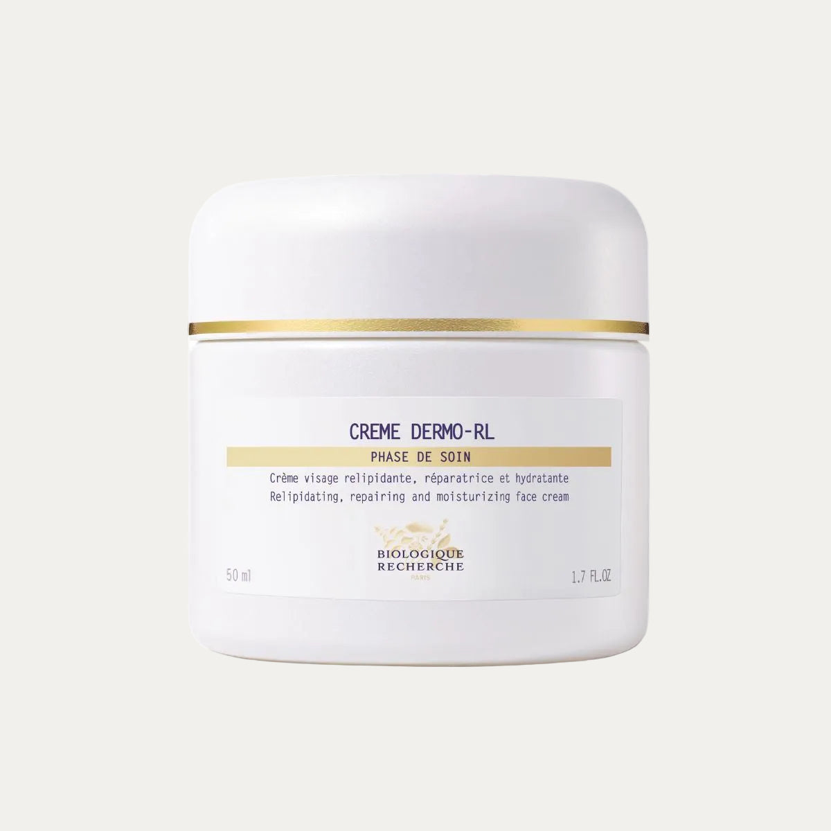 Biologique Recherche Crème Dermo RL 50ml soothing face cream that helps reduce visible redness, calm sensitive skin, strengthen the skin barrier, and restore comfort