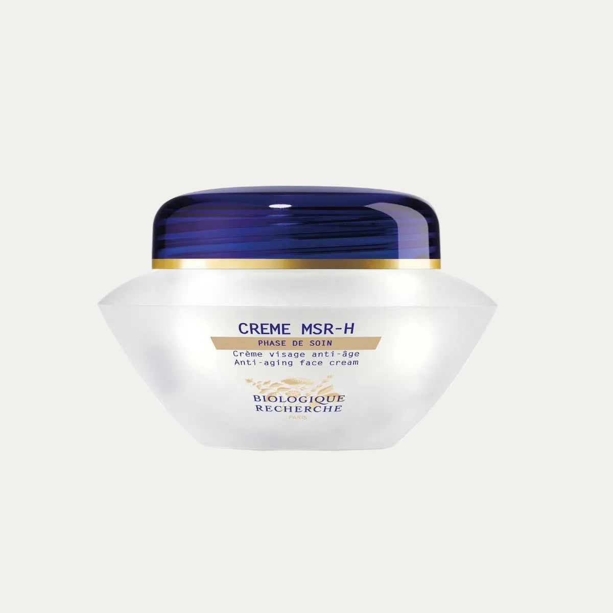 Biologique Recherche Crème MSR-H 50ml anti-aging face cream formulated for mature skin to improve firmness, restore comfort, reduce dryness, and support skin affected by menopause and hormonal changes.