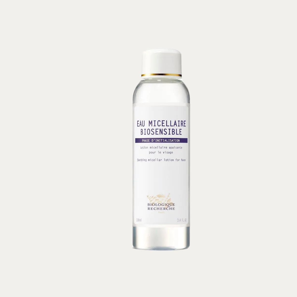 EAU Micellaire Biosensible Cleansing Water by Biologique Recherche gentle micellar water that removes makeup, soothes sensitive skin, and refreshes the complexion