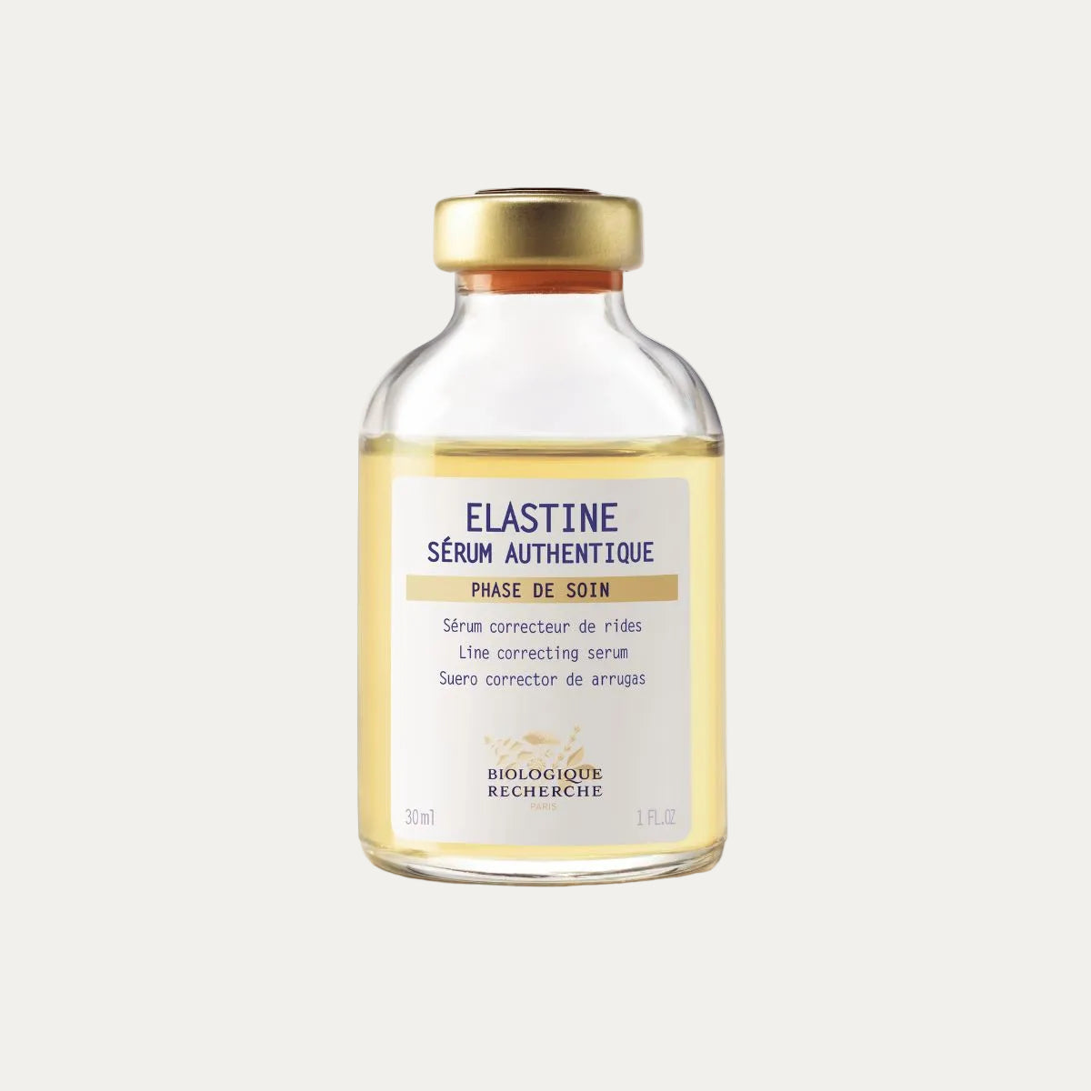 Elastine Serum by Biologique Recherche smoothing serum that improves skin elasticity, softens fine lines, and helps maintain hydration and comfort