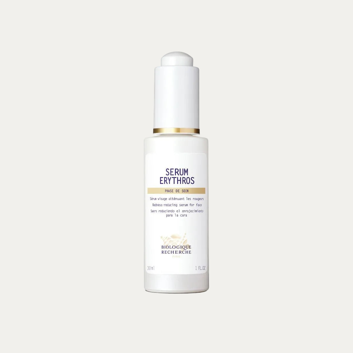 Biologique Recherche Erythros Targeted Serum 30ml soothing serum that helps reduce visible redness, calm sensitive skin, and improve the appearance of fragile capillaries