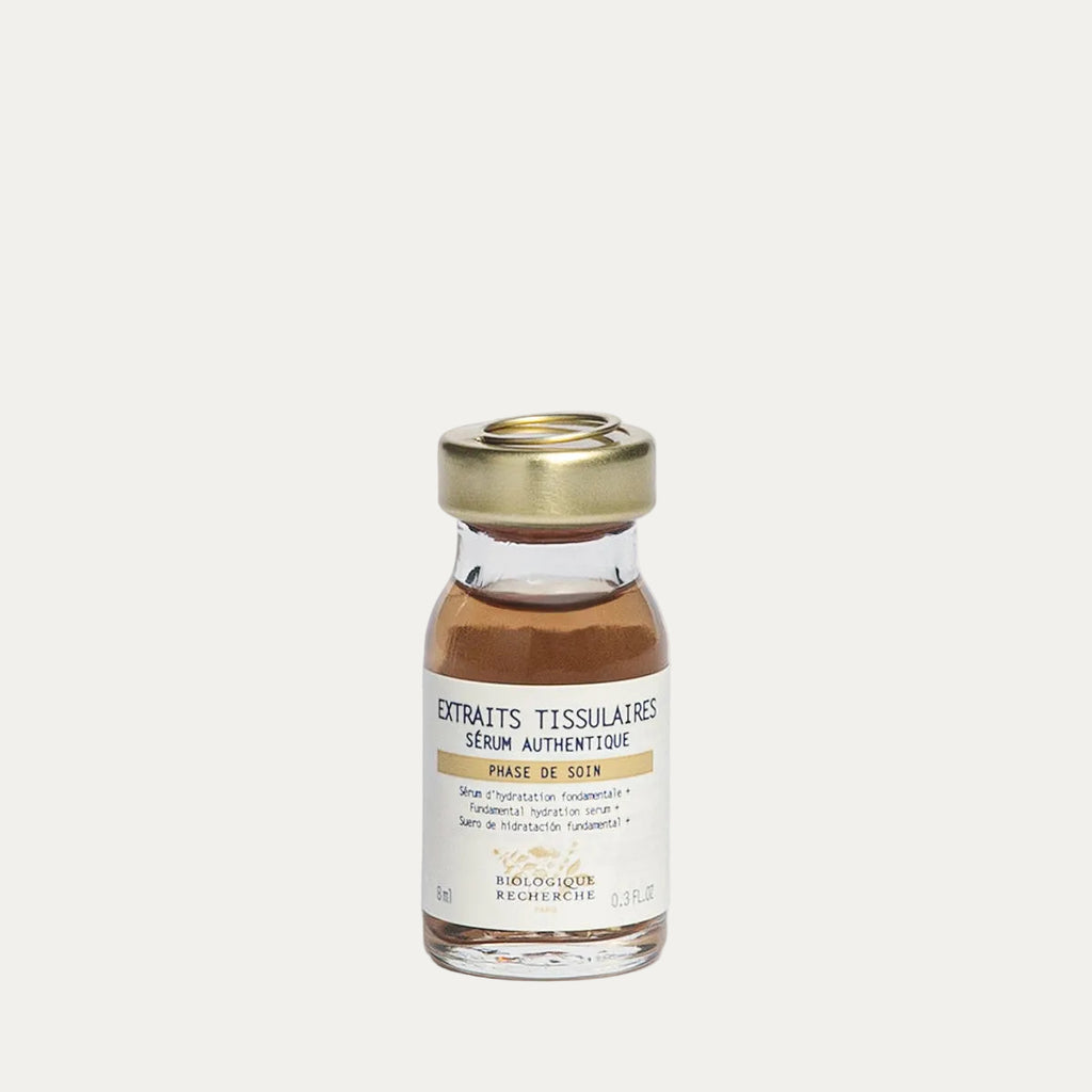 Extraits Tissulaires Serum by Biologique Recherche balancing serum that regulates excess oil, maintains hydration, and supports a clearer complexion