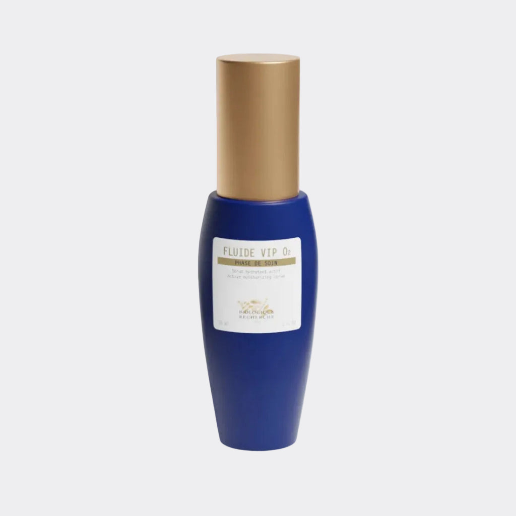Fluid VIP O2 Finishing Serum by Biologique Recherche lightweight finishing serum that boosts radiance, protects against pollution, and refreshes tired-looking skin