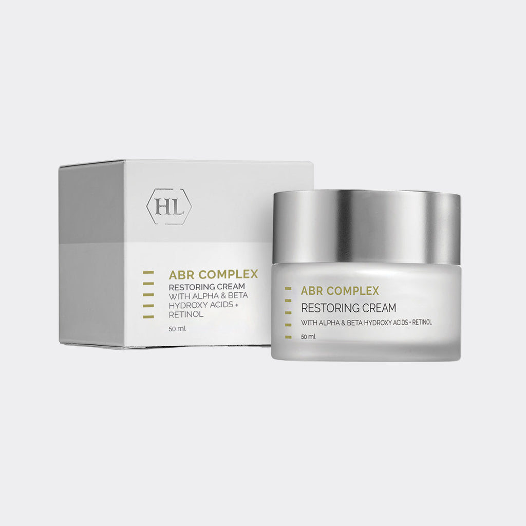 ABR Complex Restoring Cream with packaging on a white background