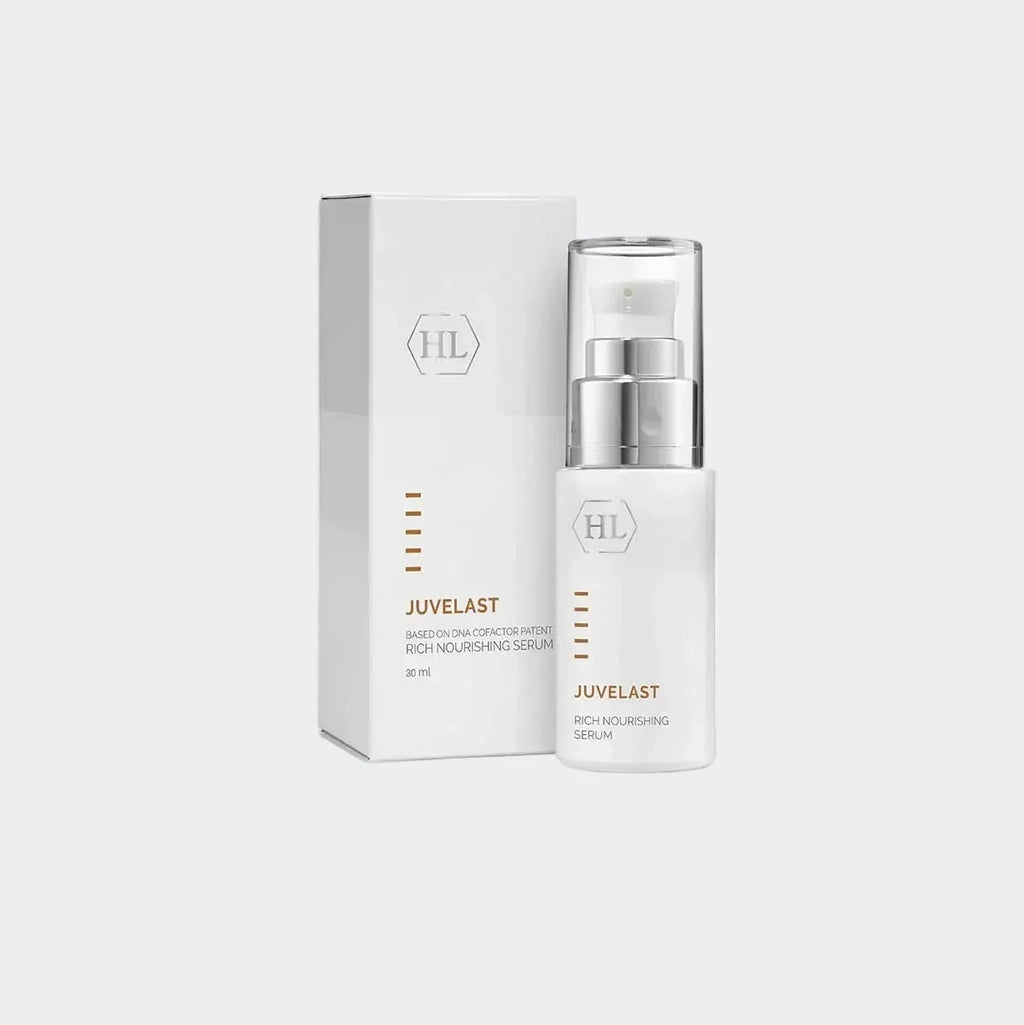 Juvelast Serum is an intensive nourishing treatment designed to repair dry skin, improve elasticity, and reduce visible signs of aging.