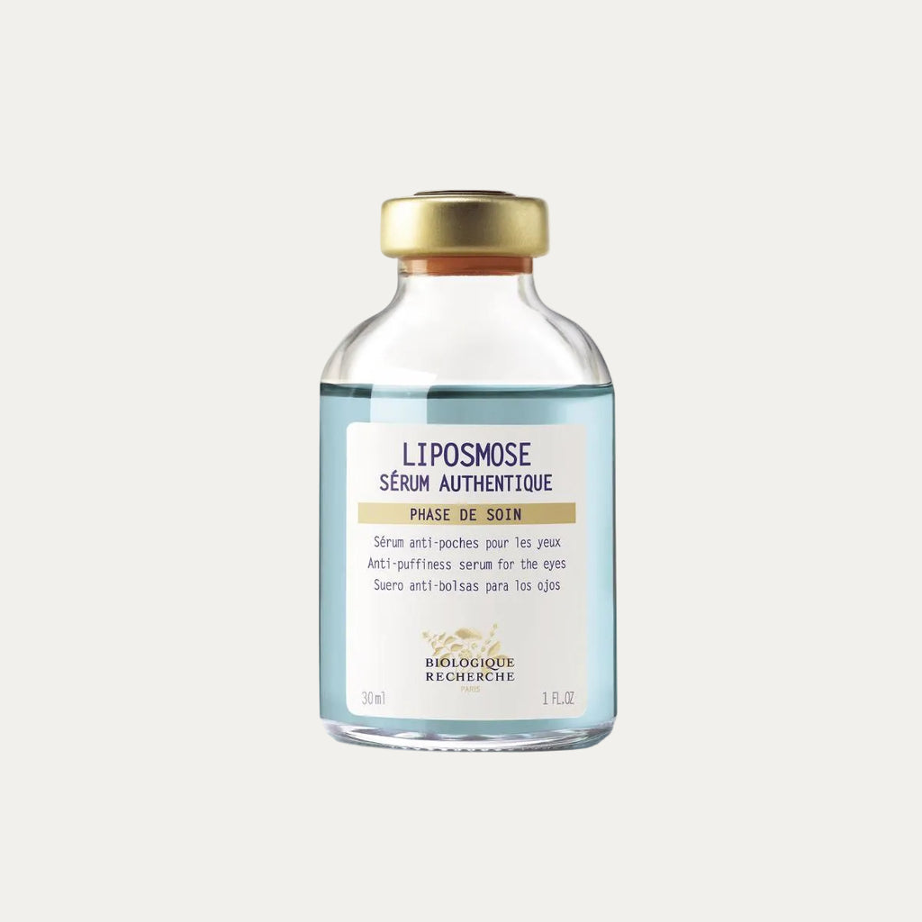 Biologique Recherche Liposmose Serum 8ml targeted eye serum designed to reduce the appearance of puffiness, support drainage, and leave the eye contour looking smoother and refreshed.