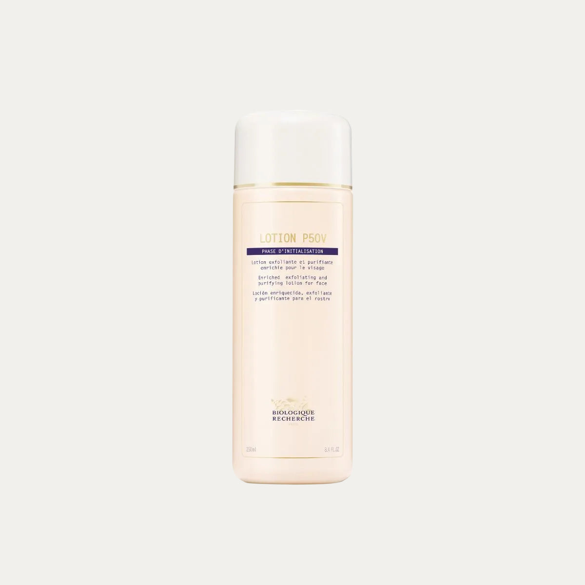 Biologique Recherche Lotion P50V 250ml vitamin-enriched exfoliating lotion that helps refine skin texture, improve radiance, and support skin vitality
