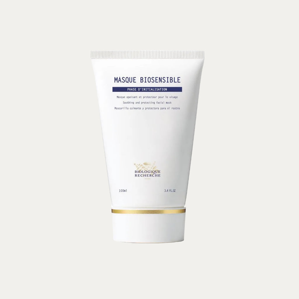 Biologique Recherche Masque Biosensible 100ml soothing face mask that helps calm sensitive skin, reduce redness, strengthen the skin barrier, and restore comfort