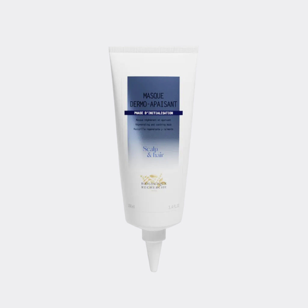 Masque Dermo Apaisant- A soothing scalp mask designed to calm sensitivity, reduce irritation, and restore comfort to the scalp.