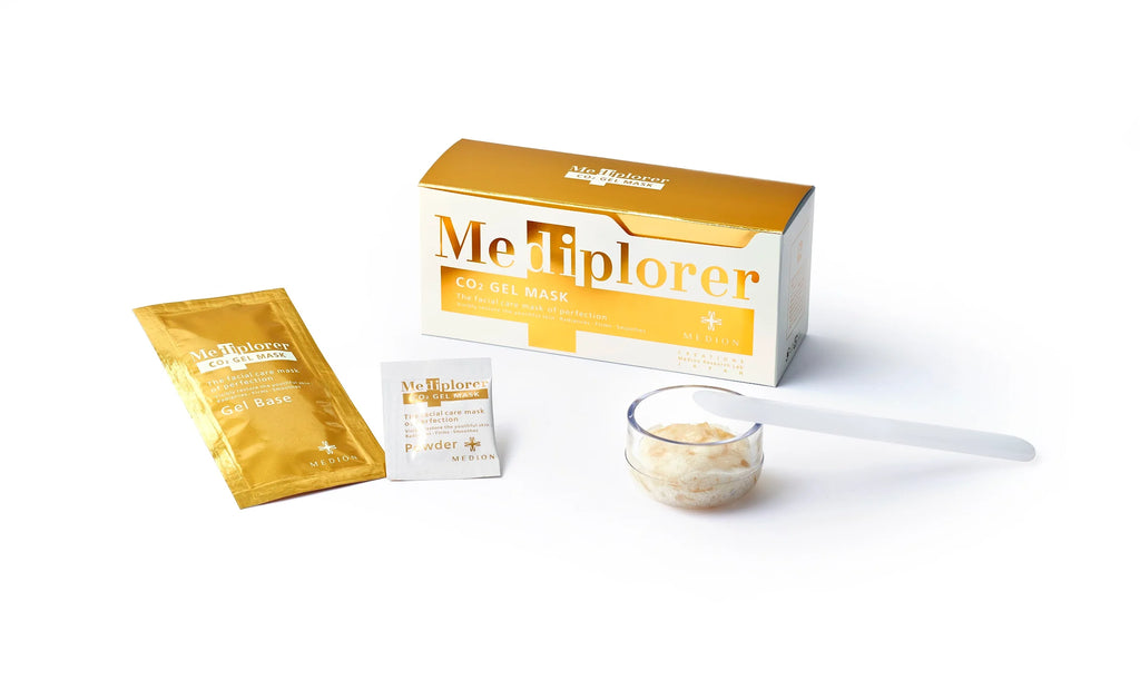 Mediplorer CO₂ Facial Mask - rejuvenating carboxy mask for dehydrated & tired skin. Instant radiance & deep hydration. Shop at Oasis Skin Shop Amsterdam.