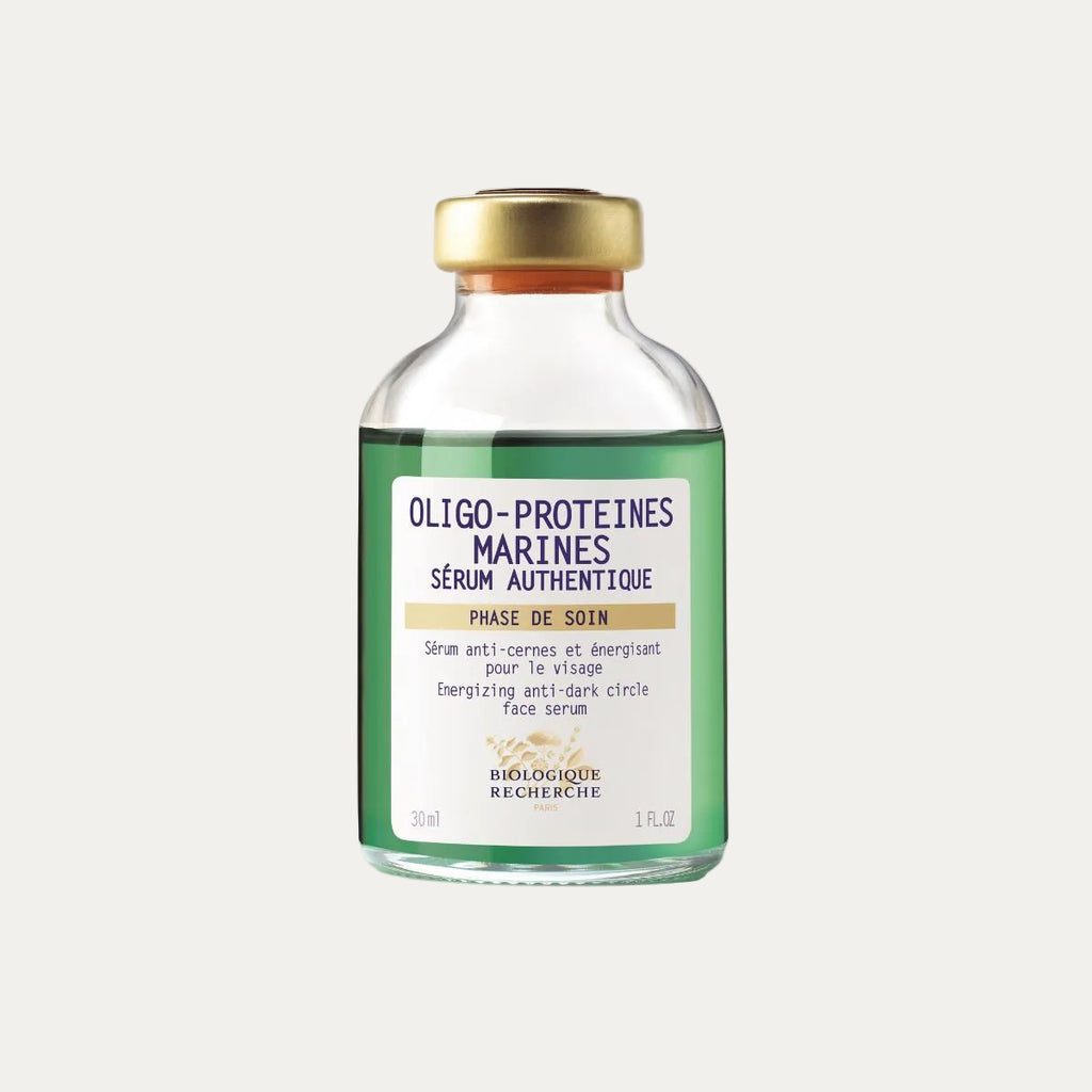 Biologique Recherche Oligo-Protéines Marines Serum 30ml marine-based eye serum designed to reduce dark circles, brighten the eye area, and restore a refreshed appearance.