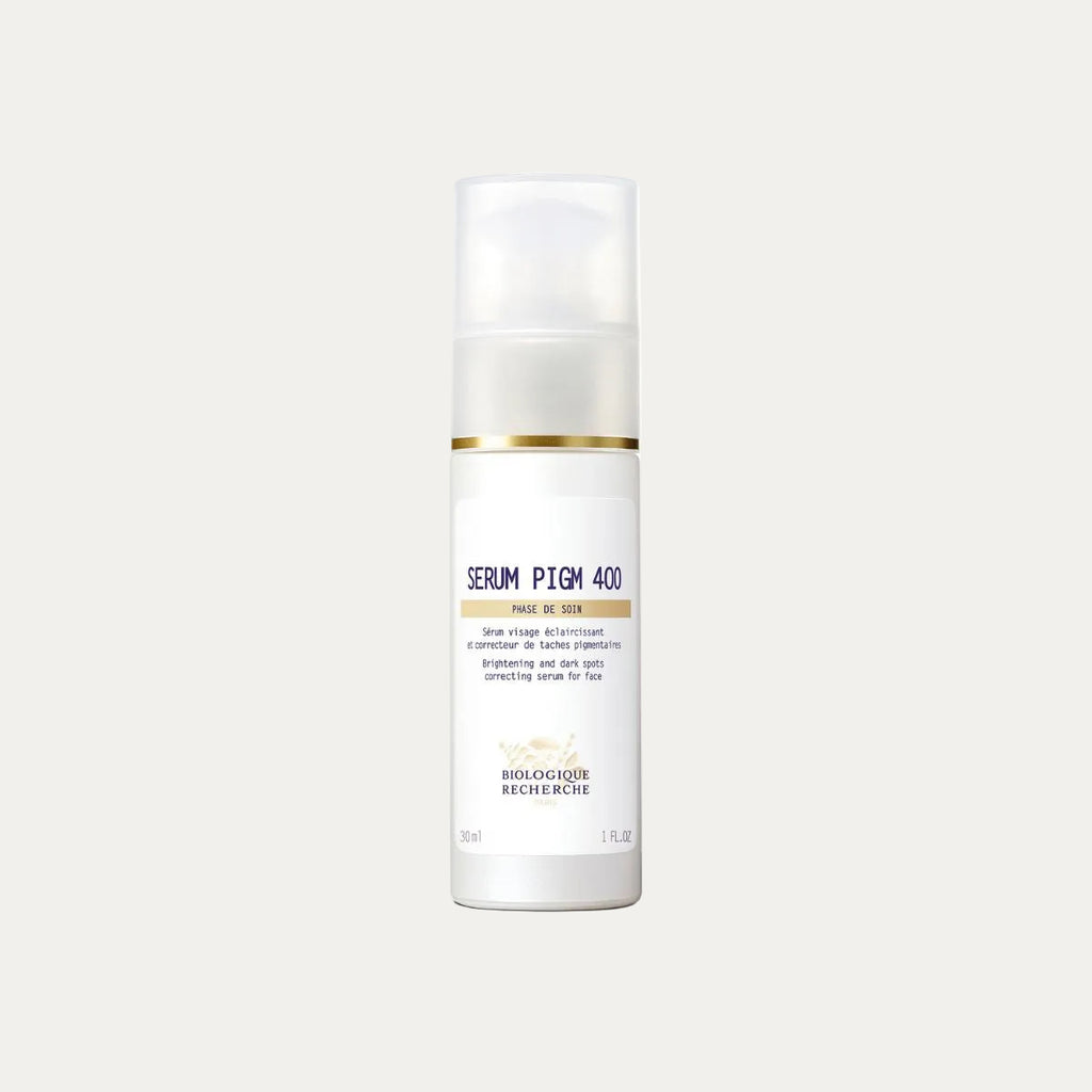 Biologique Recherche PIGMENT 400 Targeted Serum 30ml brightening serum that helps reduce dark spots, improve uneven skin tone, and restore skin radiance