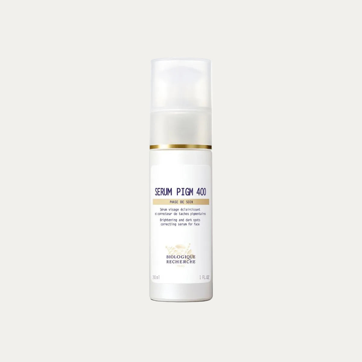 Biologique Recherche PIGMENT 400 Targeted Serum 30ml brightening serum that helps reduce dark spots, improve uneven skin tone, and restore skin radiance