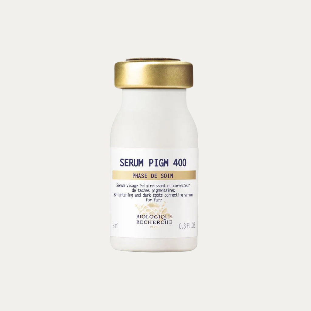 Biologique Recherche PIGMENT 400 Targeted Serum 30ml brightening serum that helps reduce dark spots, improve uneven skin tone, and restore skin radiance