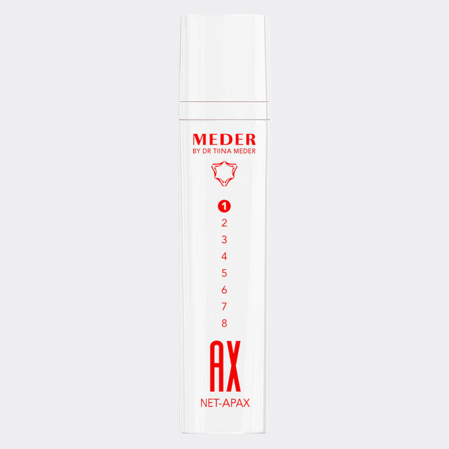 Meder Net-Apax is a hypoallergenic micellar cleanser specifically&nbsp;
formulated for sensitive, reactive and redness-prone skin. Its tiny&nbsp;
micelle particles gently bind to makeup, oil and impurities -&nbsp;removing everything your skin doesn't need while keeping everything it does - hydration, comfort and balance.