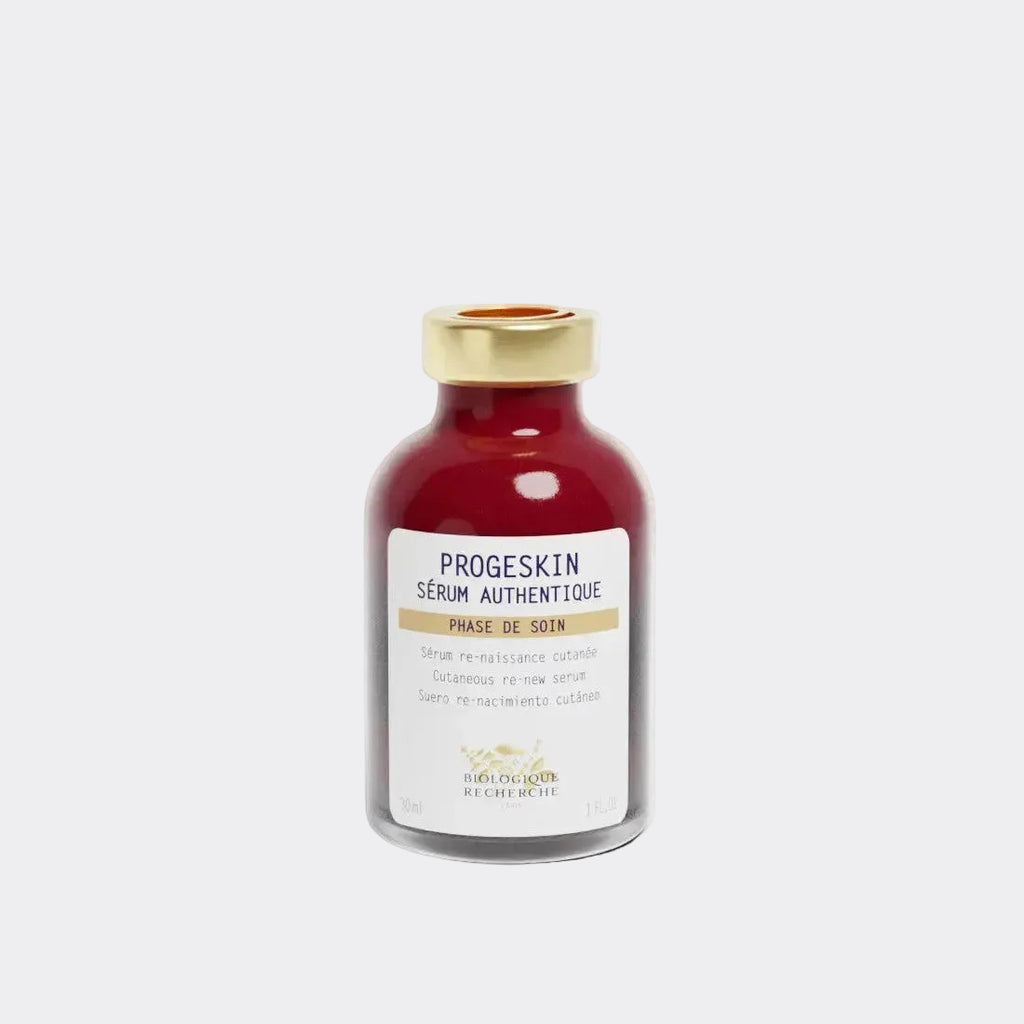 Progeskin by Biologique Recherche anti-aging serum that helps improve skin firmness, elasticity, density, and supports healthier-looking skin.