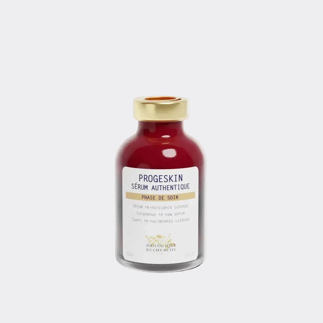 Progeskin by Biologique Recherche anti-aging serum that helps improve skin firmness, elasticity, density, and supports healthier-looking skin.