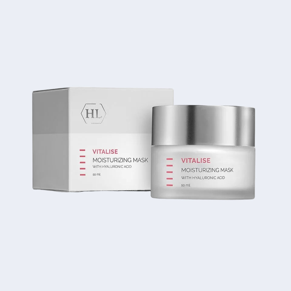 Vitalise Moisturizing Mask by HL is an intensive hydrating treatment designed to replenish moisture, restore comfort, and revitalize dehydrated skin. This nourishing formula helps improve softness, smooth texture, and overall skin vitality while supporting a healthy moisture balance.