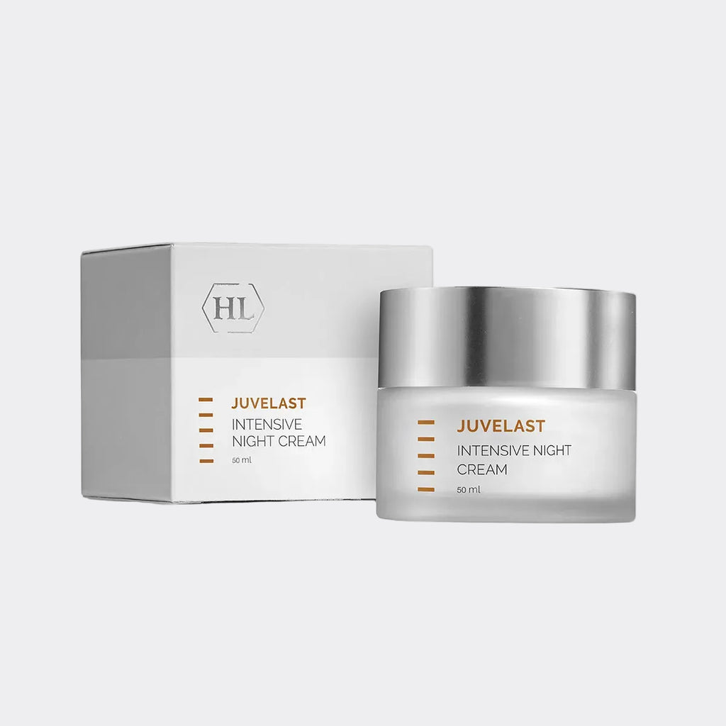 Juvelast Intensive Night Cream by HL is a rich, restorative formula designed to nourish and revitalize the skin overnight. 
