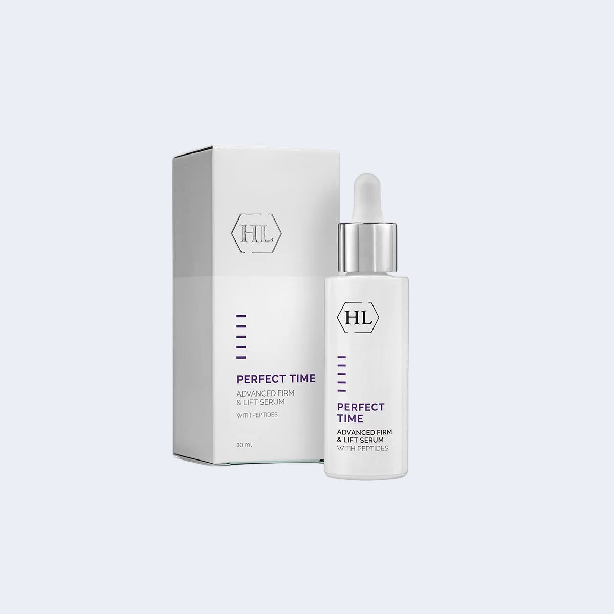 Perfect Time Advanced Firm &amp; Lift Serum by Holy Land is an advanced anti-aging treatment designed to improve skin firmness, enhance elasticity, and visibly lift facial contours. This concentrated formula helps smooth fine lines and wrinkles while supporting the skin’s natural structure and resilience.